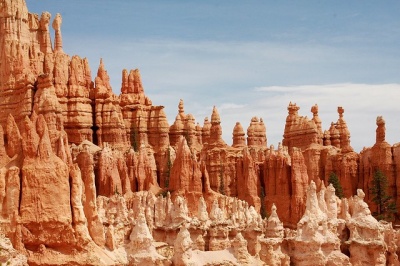At which national park can you find hundreds of skinny stones as tall as 10-story buildings called "hoodoos"?