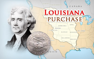 Which president brought about the purchase of the Louisiana Territory?