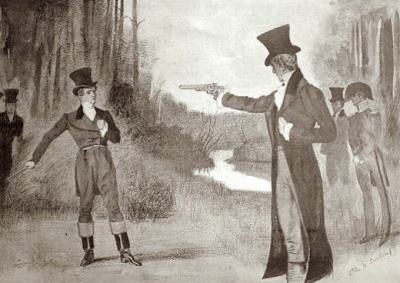 Which president was involved in a duel?