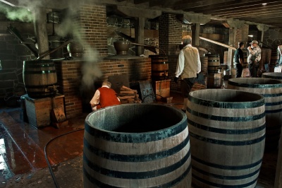 Which president was the owner of a profitable whiskey distillery?