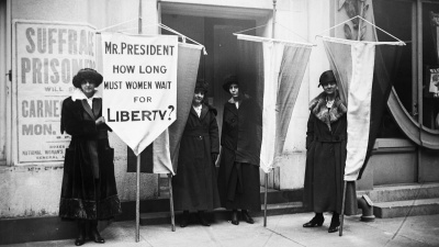 Who was president when the 19th Amendment  giving women the right to vote was signed into law?