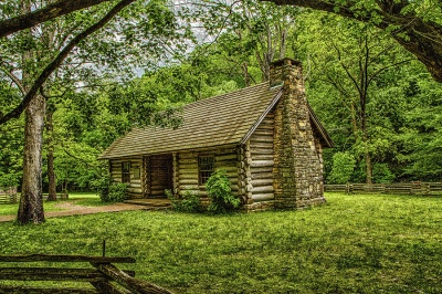 Who was the first president born in a log cabin?