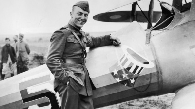 Who was the leading United States air ace in World War I?