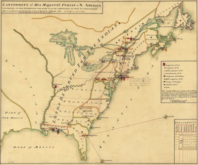 With the Proclamation Line of 1763, the British forbid American colonists from settling west of which natural barrier?